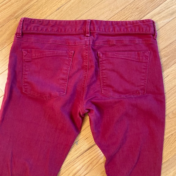 Express Red Zelda Slim Fit Ultra Low Rise Size 10 - Picture 4 of 5
